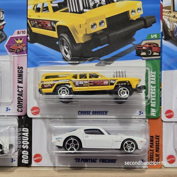 Hot Wheels Speed Machines Lot Of 6. Incl HW 80th Ann, Firebird, Mazda Repu - Picture 3 of 4